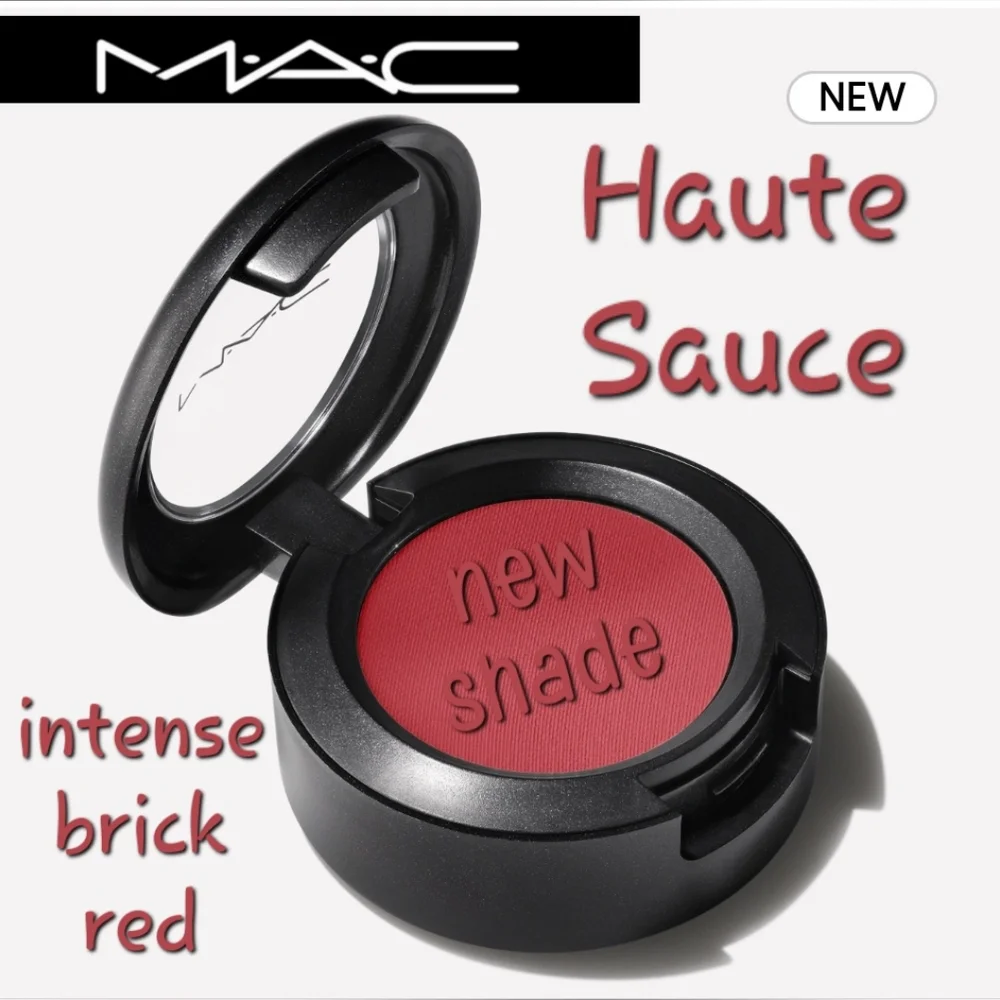 Mac Cosmetics Matte Eyeshadow Haute Sauce Brick Red Brand New in Box